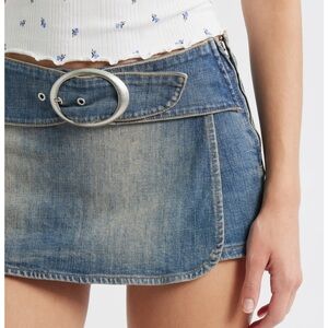 BDG Micro Mini Skort with Buckle